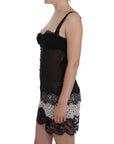 Dolce & Gabbana Elegant Silk Floral Lace Babydoll Chemise