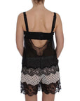 Dolce & Gabbana Elegant Silk Floral Lace Babydoll Chemise
