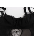 Dolce & Gabbana Elegant Silk Floral Lace Babydoll Chemise