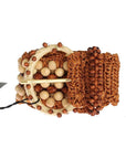 Dolce & Gabbana Elegant Beaded Raffia Waist Belt