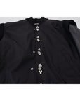 Dolce & Gabbana Elegant Black Crystal-Embellished Bomber Jacket