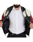 Dolce & Gabbana Elite Black Leather Hooded Bomber Jacket