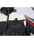 Dolce & Gabbana Elite Black Leather Hooded Bomber Jacket