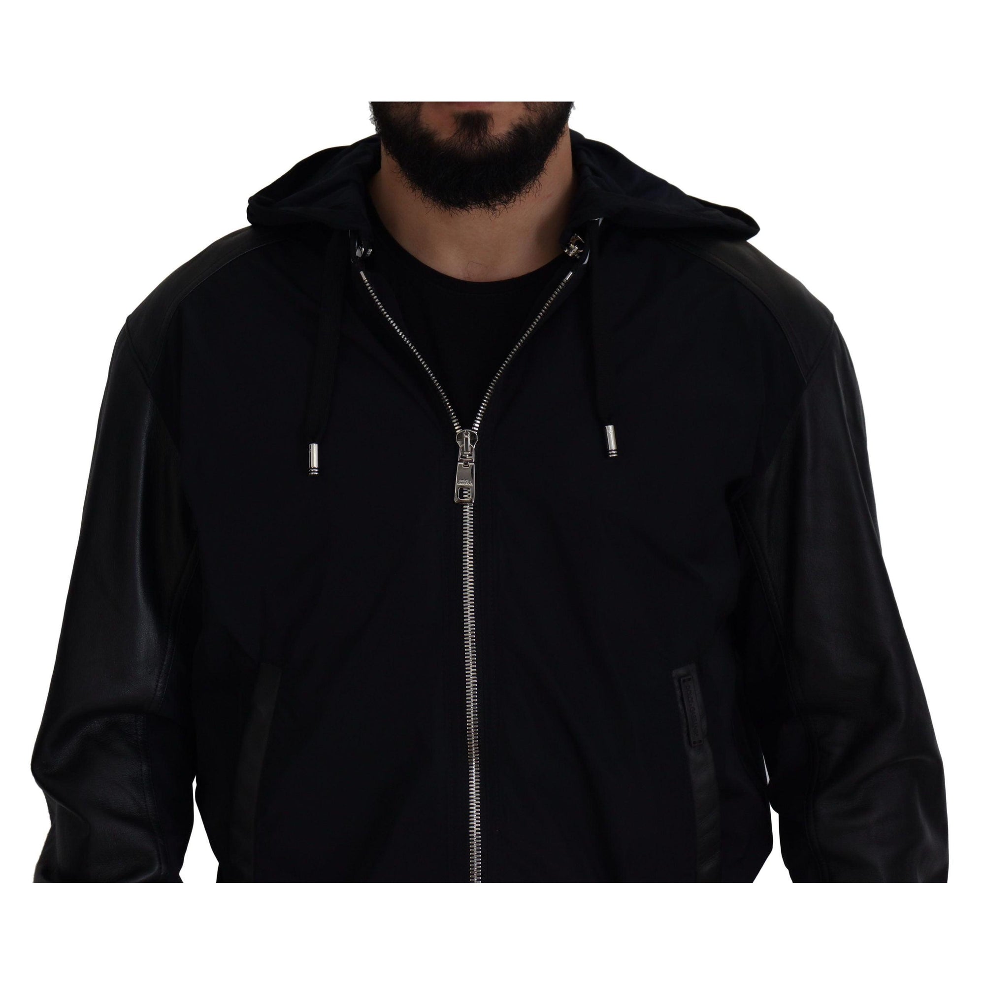 Dolce & Gabbana Elegant Black Bomber Blouson Jacket