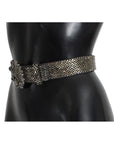 Dolce & Gabbana Embellished Sequined Wide Waist Belt