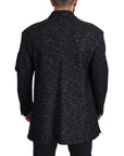 Dolce & Gabbana Sleek Patterned Wool Double Breasted Jacket