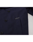 Dolce & Gabbana Elegant Double-Breasted Blue Parka Jacket