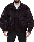 Dolce & Gabbana Elegant Bordeaux Collared Jacket