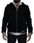 Dolce & Gabbana Elegant Black Bomber Jacket with Hood