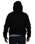 Dolce & Gabbana Elegant Black Bomber Jacket with Hood