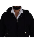 Dolce & Gabbana Elegant Black Bomber Jacket with Hood