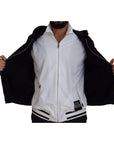 Dolce & Gabbana Elegant Black Bomber Jacket with Hood