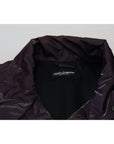 Dolce & Gabbana Elegant Purple Biker Jacket