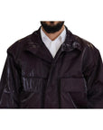 Dolce & Gabbana Elegant Purple Biker Jacket