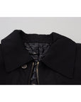 Dolce & Gabbana Elegant Full Zip Black Wool Blend Jacket