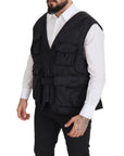 Dolce & Gabbana Elegant Sleeveless Vest Jacket in Black