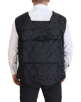 Dolce & Gabbana Elegant Sleeveless Vest Jacket in Black