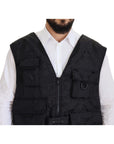 Dolce & Gabbana Elegant Sleeveless Vest Jacket in Black