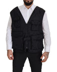 Dolce & Gabbana Elegant Sleeveless Vest Jacket in Black