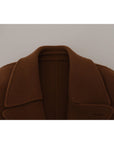 Dolce & Gabbana Elegant Double Breasted Brown Jacket