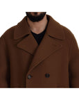 Dolce & Gabbana Elegant Double Breasted Brown Jacket