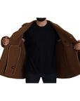Dolce & Gabbana Elegant Double Breasted Brown Jacket