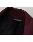 Dolce & Gabbana Elegant Bordeaux Double-Breasted Jacket