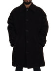 Dolce & Gabbana Elegant Black Alpaca Wool Blend Jacket