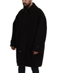 Dolce & Gabbana Elegant Black Alpaca Wool Blend Jacket