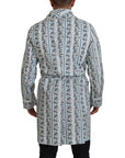 Dolce & Gabbana Elegant Floral Cotton Jacket Robe