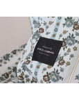 Dolce & Gabbana Elegant Floral Cotton Jacket Robe