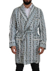 Dolce & Gabbana Elegant Floral Cotton Jacket Robe