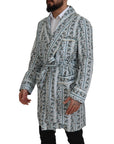 Dolce & Gabbana Elegant Floral Cotton Jacket Robe