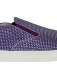 Dolce & Gabbana Elegant Purple Strass Fashion Sneakers