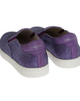 Dolce & Gabbana Elegant Purple Strass Fashion Sneakers