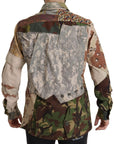 Dolce & Gabbana Patchwork Camouflage Casual Shirt