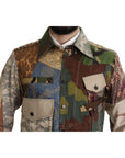 Dolce & Gabbana Patchwork Camouflage Casual Shirt