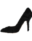 Dolce & Gabbana Elegant Pumps in Luxe Xiangao Fur Leather
