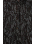 Dolce & Gabbana Blue Camouflage Trench Coat Elegance