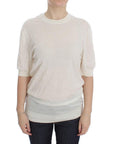 Dolce & Gabbana Elegant White Cashmere Sweater