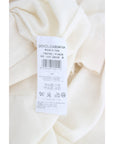 Dolce & Gabbana Elegant White Cashmere Sweater