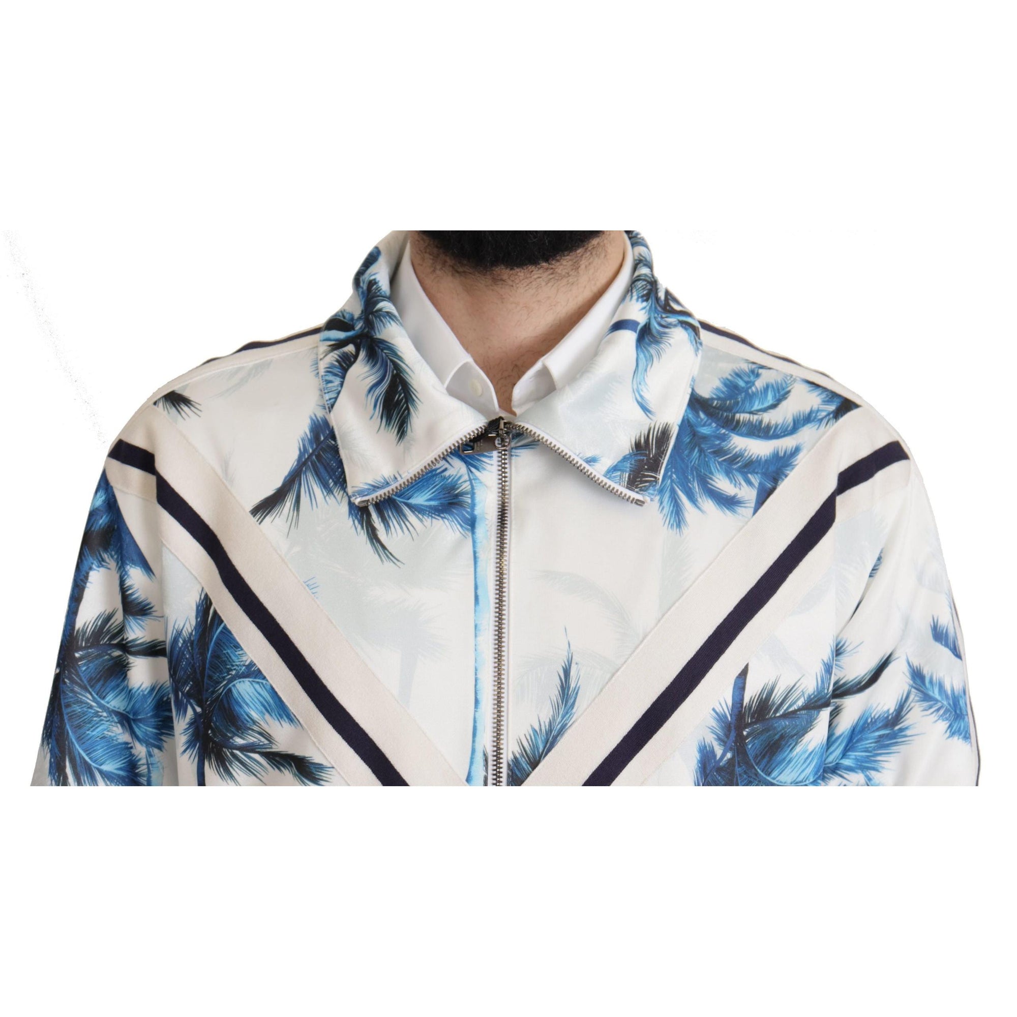 Dolce & Gabbana Chic Multicolor Full Zip Sweater