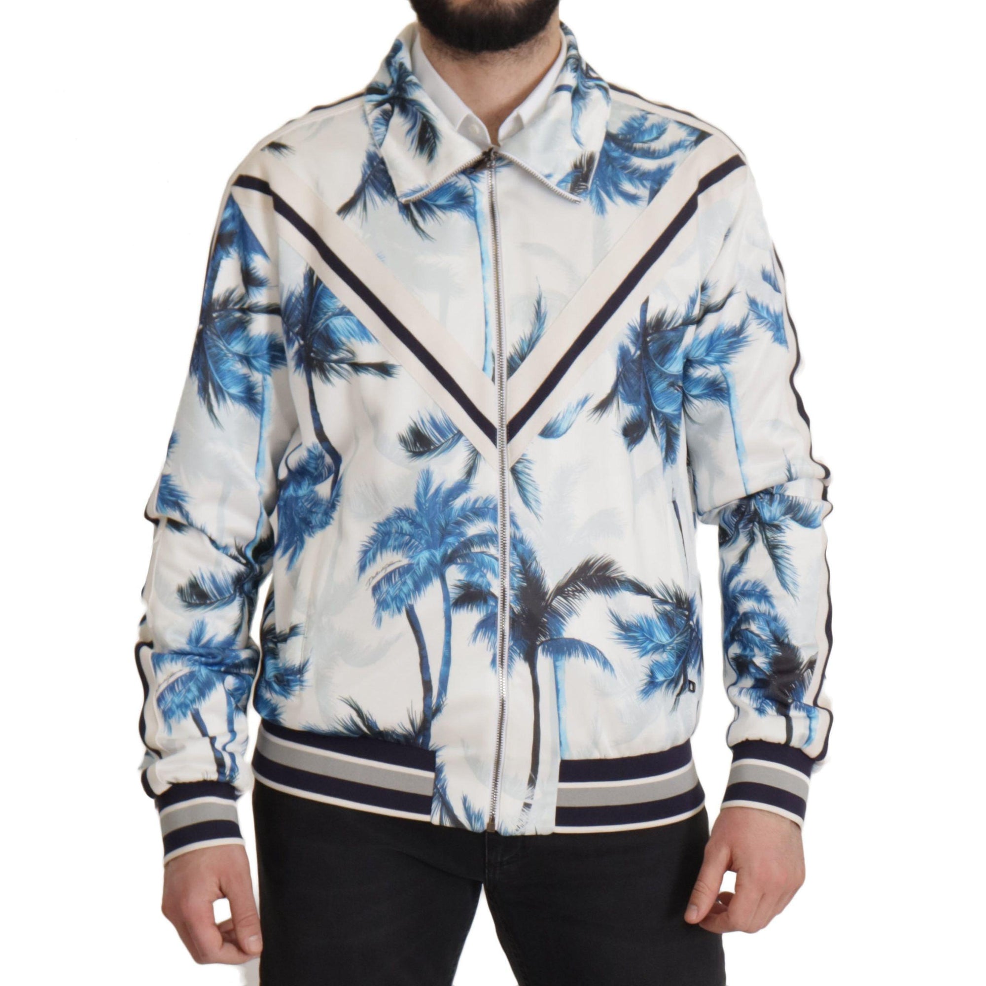 Dolce & Gabbana Chic Multicolor Full Zip Sweater