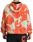 Dolce & Gabbana Elegant Floral Zip Hooded Sweater