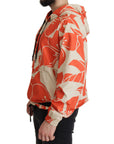 Dolce & Gabbana Elegant Floral Zip Hooded Sweater