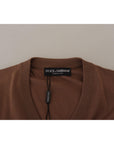 Dolce & Gabbana Elegant Virgin Wool V-Neck Pullover Sweater