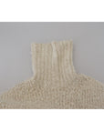 Dolce & Gabbana Elegant Cream Turtleneck Wool Blend Sweater