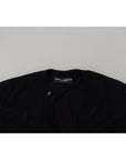 Dolce & Gabbana Elegant Wool Buttoned Black Cardigan