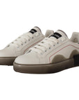 Dolce & Gabbana Elegant White Leather Sneakers