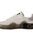 Dolce & Gabbana Elegant White Leather Sneakers